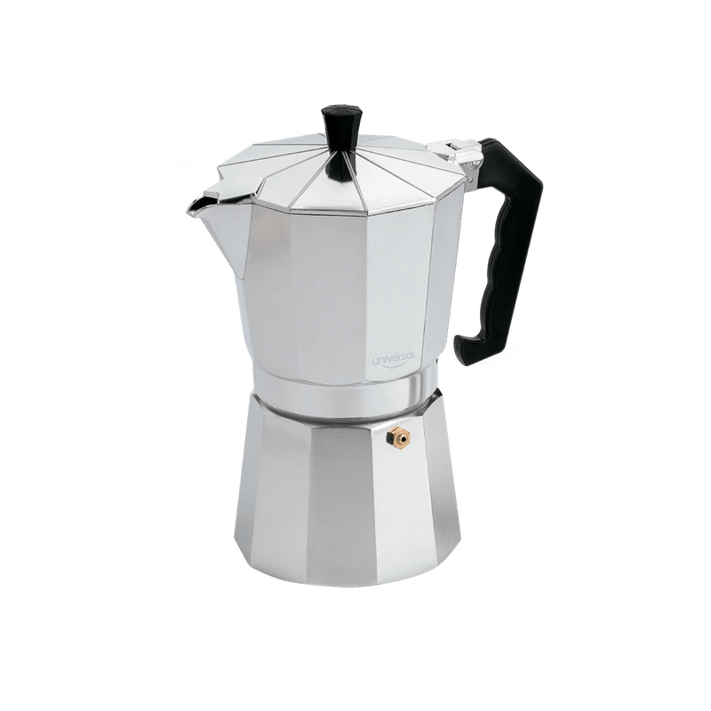 Uniware - Cafetera eléctrica para café expreso/moka (4 tazas)