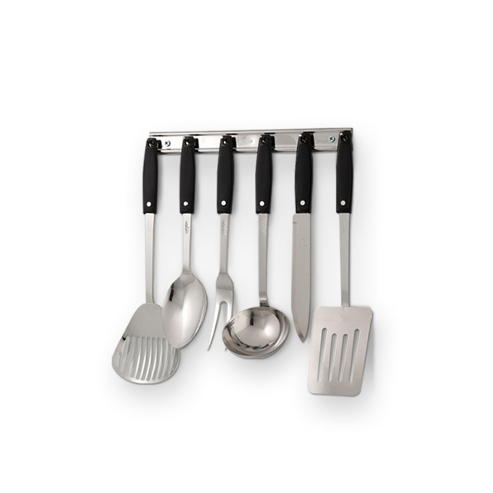  Juego de utensilios de cocina de acero inoxidable : Hogar y  Cocina
