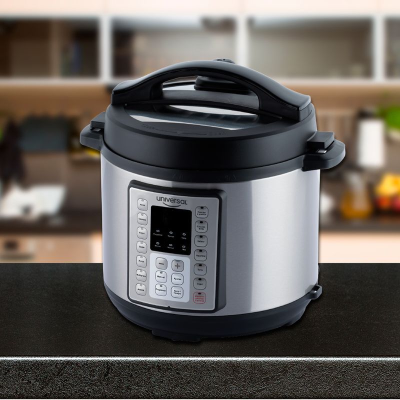 Olla de Presión Eléctrica 6L Silver Multi-Function Cooker