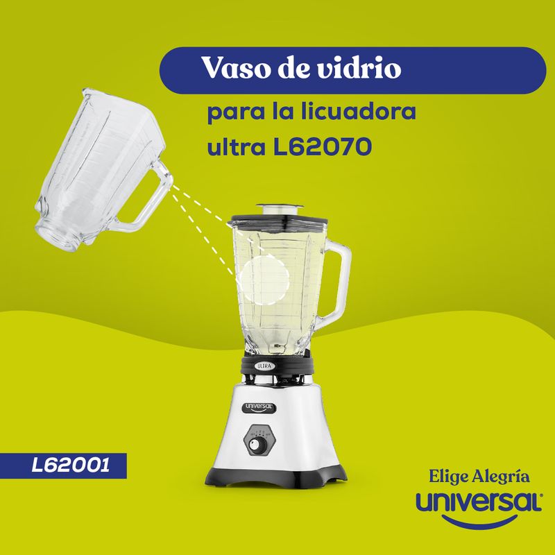 Vaso De Vidrio Para Licuadora Universal