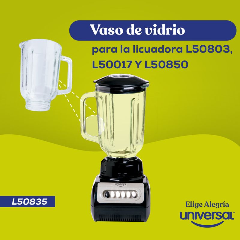 Licuadora universal vaso online de vidrio