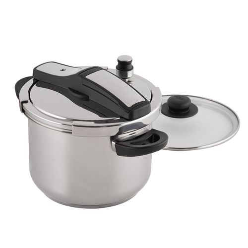 OLLA PRESION EXPERT + TAPA DE VIDRIO