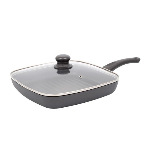 PLANCHA GRILL ALIADA 28 X 28 CM + TAPA
