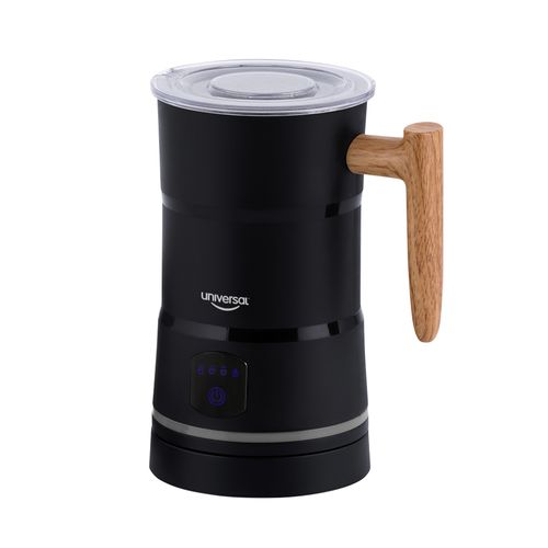 Chocolatera Eléctrica Rustik Black UNIVERSAL, 4 funciones. Jarra desmontable, capacidad para 2 tazas, prepara tus bebidas en barra o en polvo.