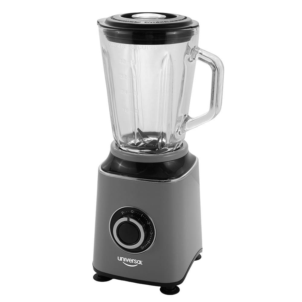 Licuadora Platinium Universal, 1000 watts de potencia, 5 velocidades y función de pulso, vaso de vidrio capacidad de 1.5L LICUADORA PLATINIUM