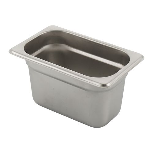AZAFATE 1/9 (1  LITRO)  EN ACERO INOXIDABLE 100 MM – IDEAL PARA MISE EN PLACE PROFESIONAL