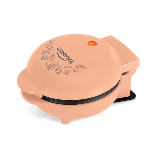 Mini waflera peach UNIVERSAL snacks y desayunos en instantes
