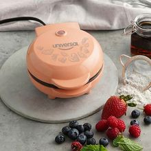 Mini waflera peach UNIVERSAL snacks y desayunos en instantes