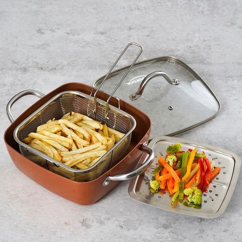 Sartén multifuncional cuadrado