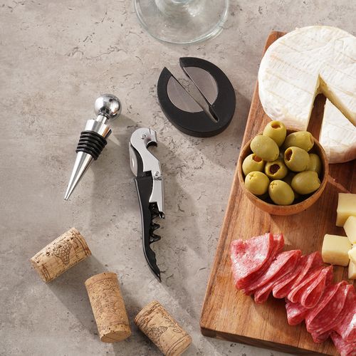 Set x3 accesorios para vino UNIVERSAL