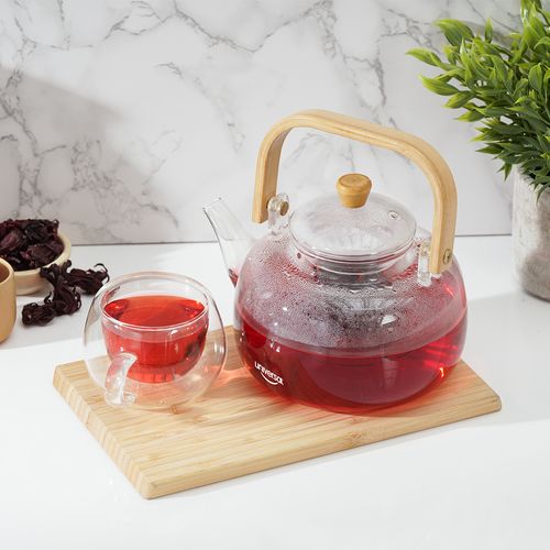 Tetera de vidrio de 900 mililitros Vitro Universal