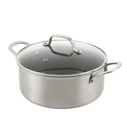 Olla híbrida 24 cm + tapa de vidrio