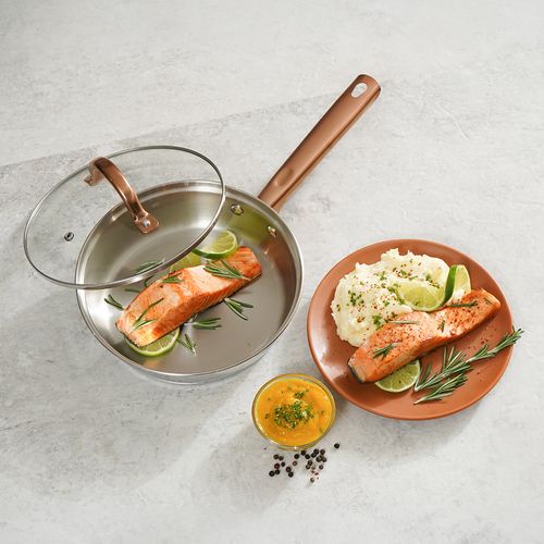 Sartén Zafiro 20 cm + tapa de vidrio