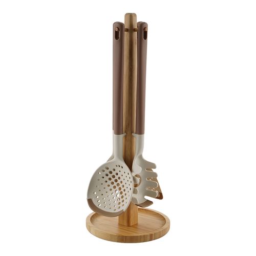 Set x4 de utensilios hechos en silicona con base UNIVERSAL